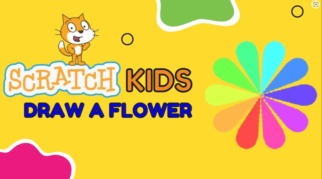 Draw a Colorful Flower using Scratch Programming 10 Scratch Programming