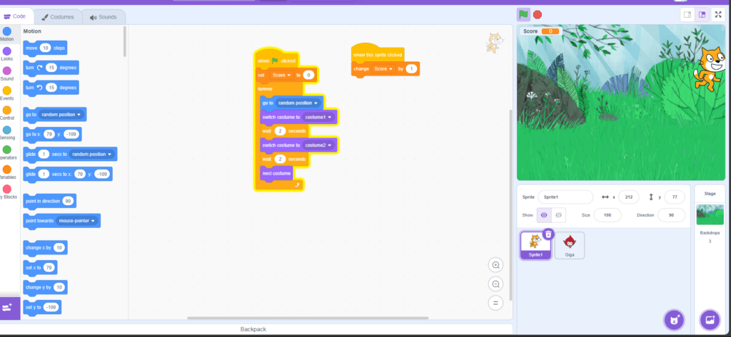 How to Make a Simple Clicker Game on Scratch Programming