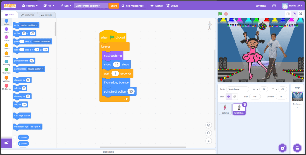 Crazy Scratch Project on Sprite Dance Party 4 Sprite Dance Party